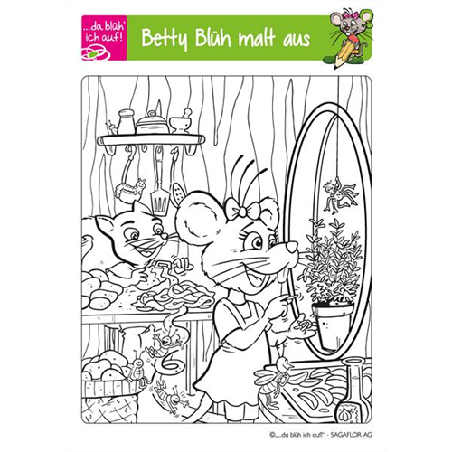 Betty Blüh Ausmalbild 1