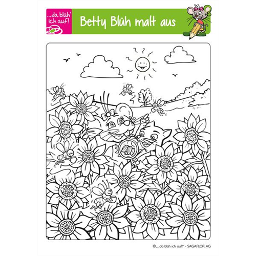 Betty Blüh Ausmalbild 2