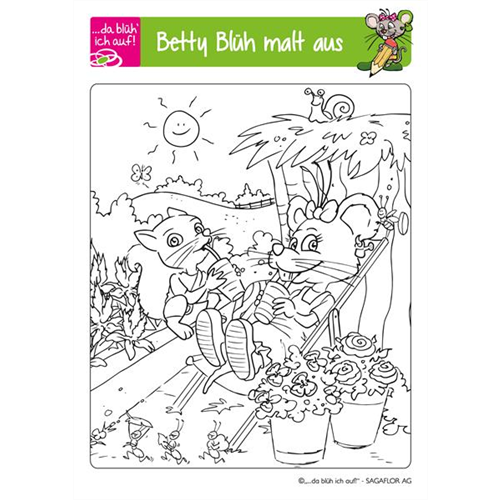 Betty Blüh Ausmalbild 3